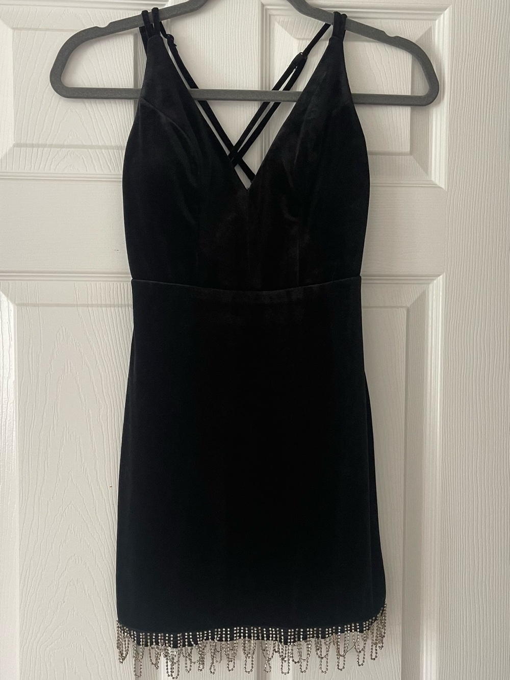 Juniors Hoco dress with fringe